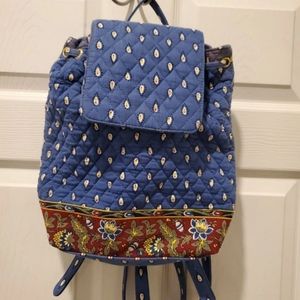 Backpack purse with matching wallet